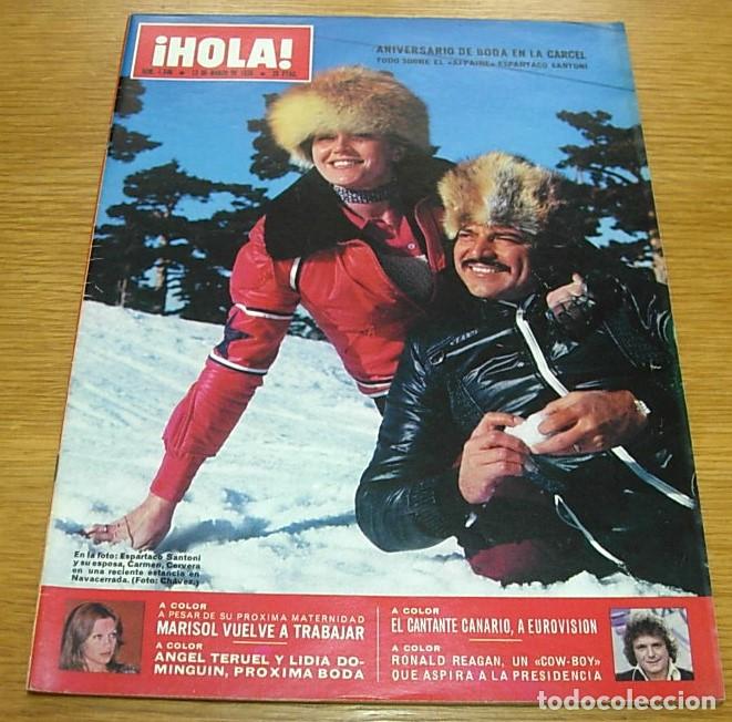 Coleccionismo de Revista Hola: Revista HOLA n&ordm; 1646 CARMEN CERVERA ESPARTACO SANTONI UN DOS TRES MARISOL CARNAVAL TENERIFE 1976