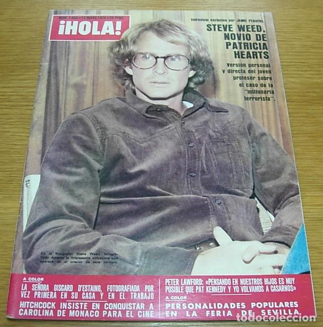 Coleccionismo de Revista Hola: Revista HOLA n&ordm; 1655 Portada STEVE WEED novio de PATTY HEARST 1976 FABIO TESTI VALERIE PERRINE
