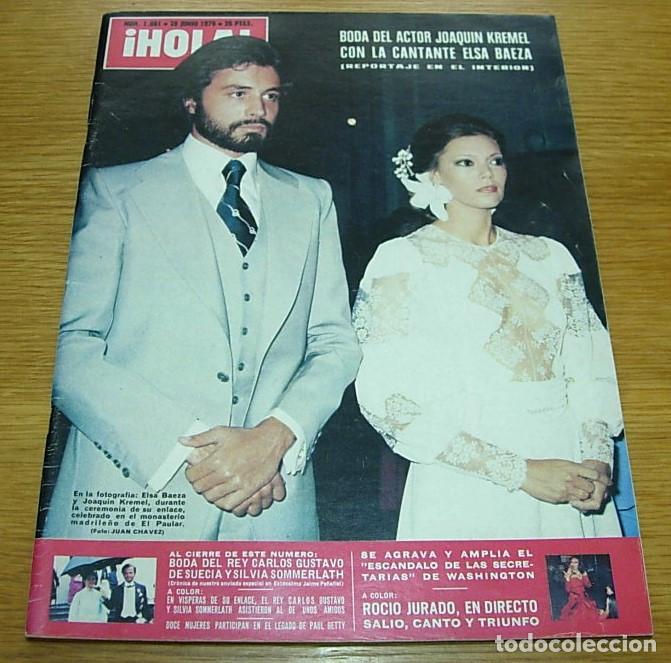 Coleccionismo de Revista Hola: Revista HOLA n&ordm; 1661 Boda de ELSA BAEZA 1976 RONALD BIGGS THE ROLLING STONES Concierto en Barcelona