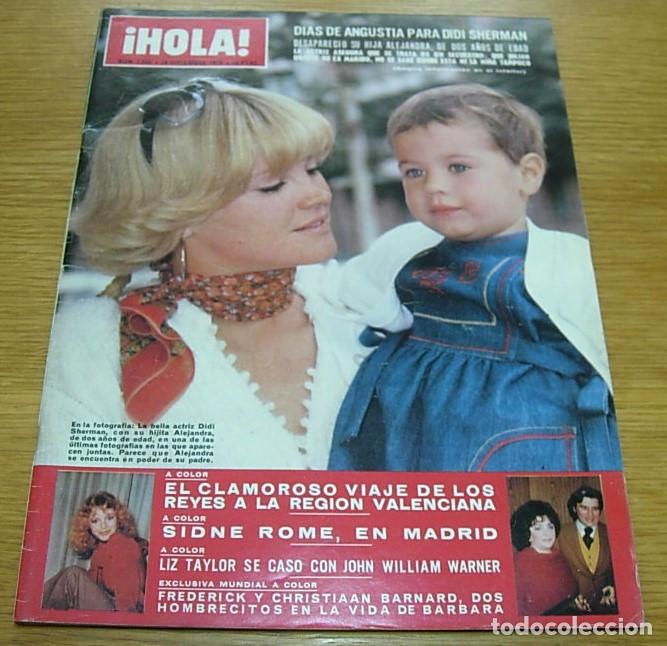 Coleccionismo de Revista Hola: Revista HOLA n&ordm; 1686 Portada DIDI SHERMAN 1976 VALERIE PERRINE SYDNE ROME LIZ TAYLOR PACO CAMINO