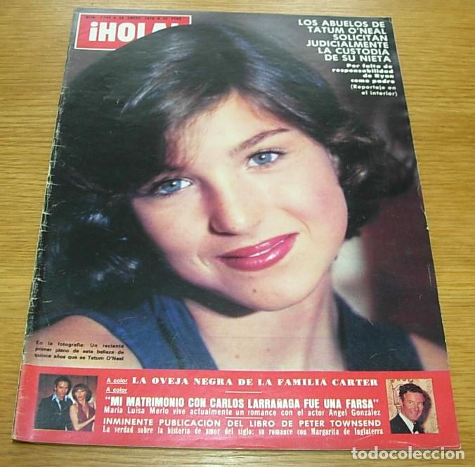 Coleccionismo de Revista Hola: Revista HOLA n&ordm; 1744 Portada TATUM O'NEAL 1978 MARIA LUISA MERLO ELSA BAEZA CHRIS MITCHUM