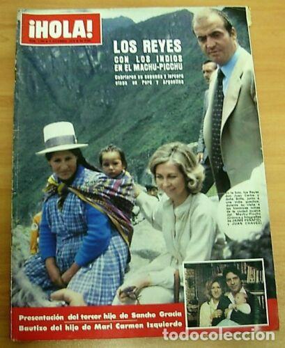 Coleccionismo de Revista Hola: Revista HOLA n&ordm; 1789 LOS REYES EN EL MACHU-PICCHU 1978 JOHN TRAVOLTA ILONA STALLER TORREBRUNO PECOS