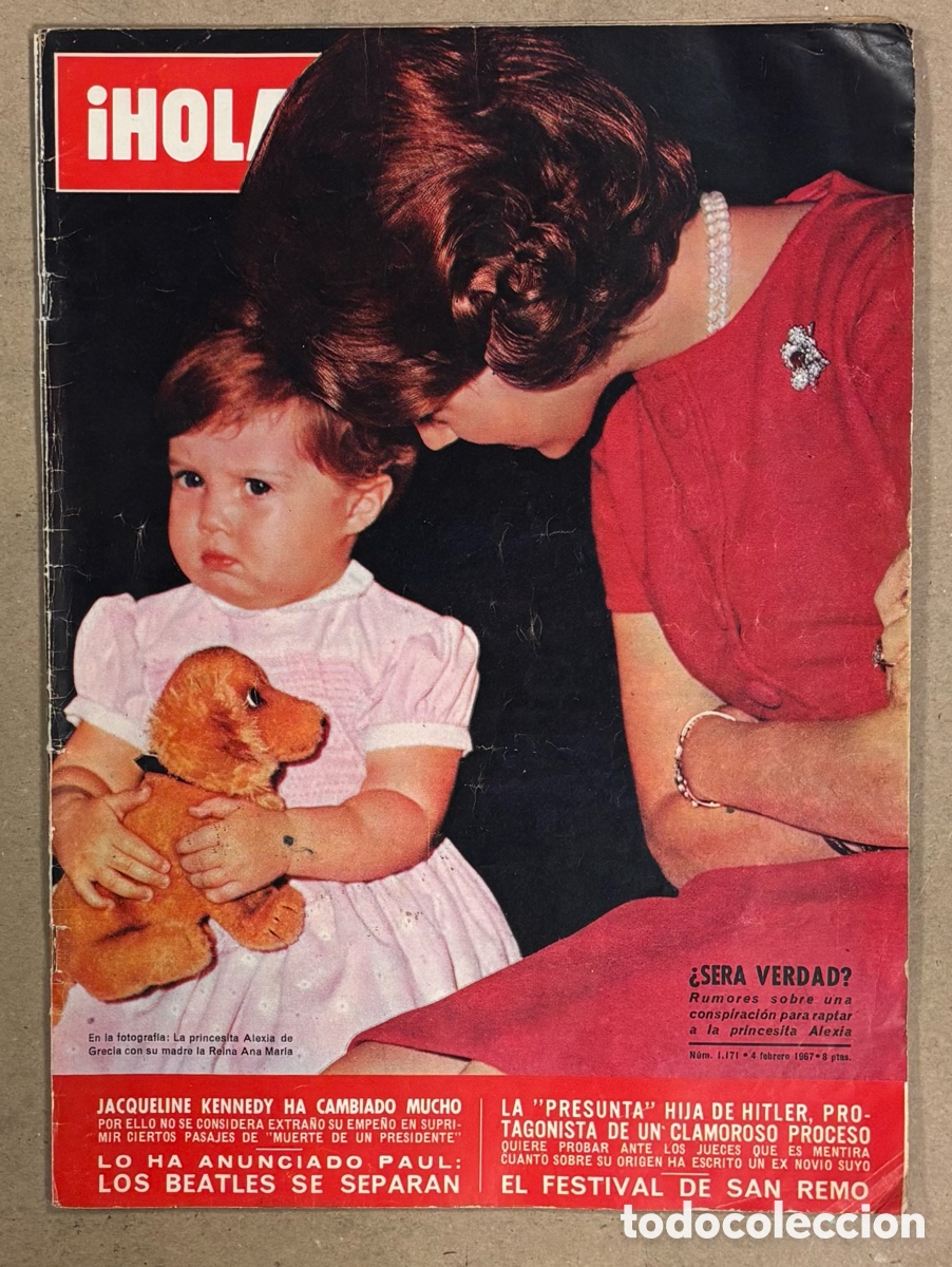 Coleccionismo de Revista Hola: HOLA N&deg; 1171 (1967). SEPARACI&Oacute;N DE THE BEATLES, MARISOL, RITA PAVONE, JEAN SHRIMPTON
