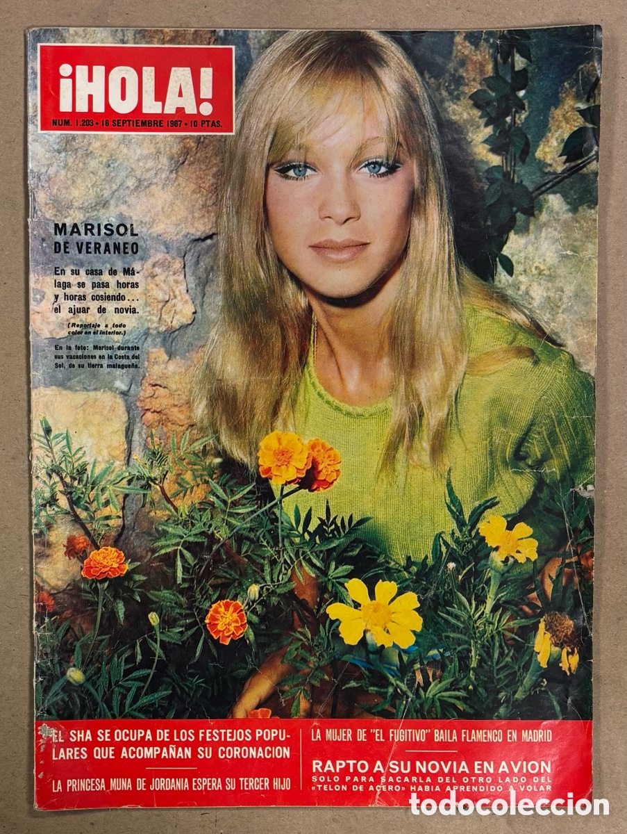 Coleccionismo de Revista Hola: HOLA N&deg; 1203 (1967). MARISOL, SOF&Iacute;A LOREN, CLAUDIA CARDINALE, RAQUEL MUSSOLINI, SANDIE SHAW,&hellip;