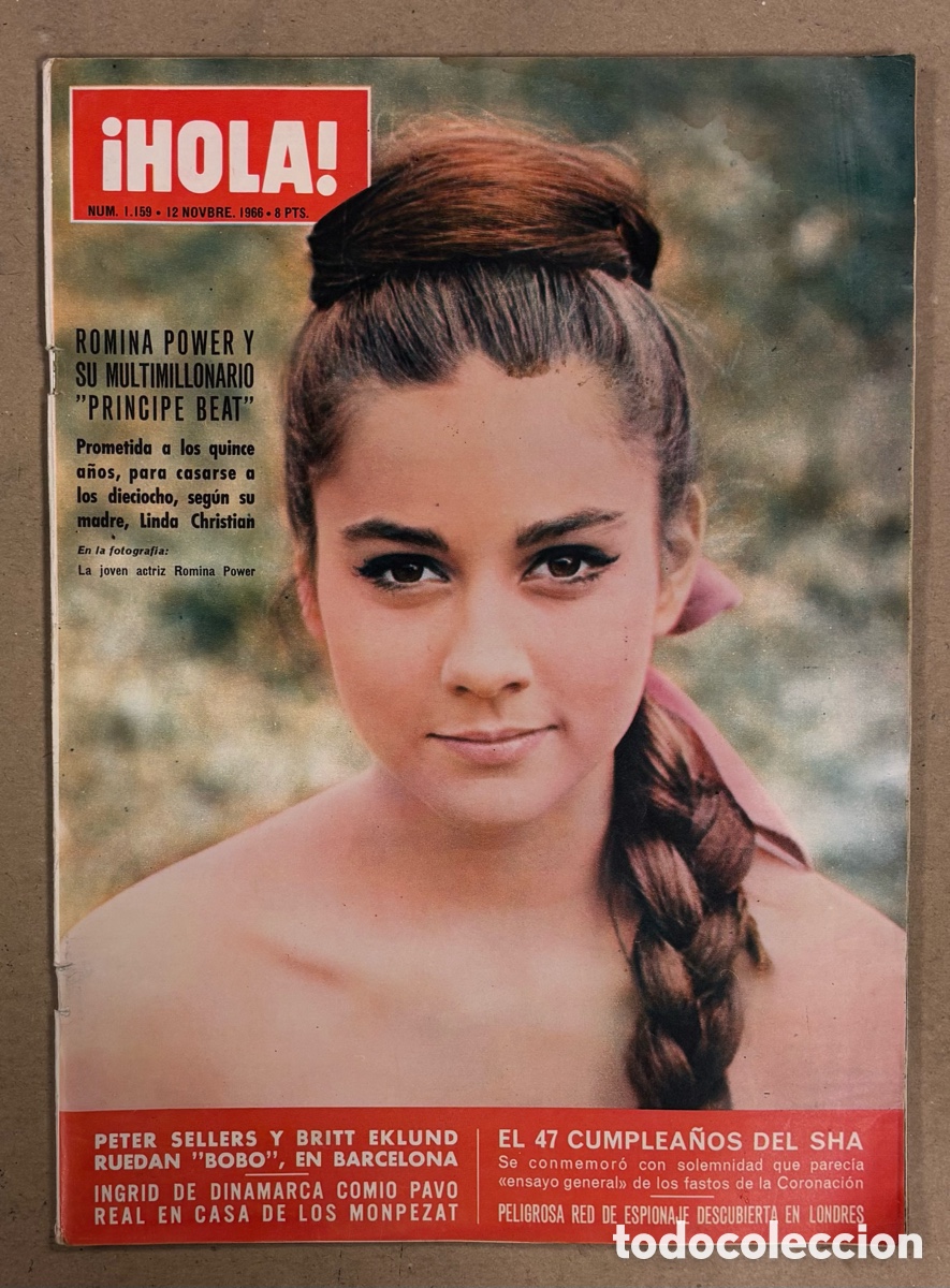 Coleccionismo de Revista Hola: HOLA N&deg; 1159 (1966). ROMINA POWER, PETER SELLERS Y BRITT EKLUND, SHA PERSIA, MARGARITA DE