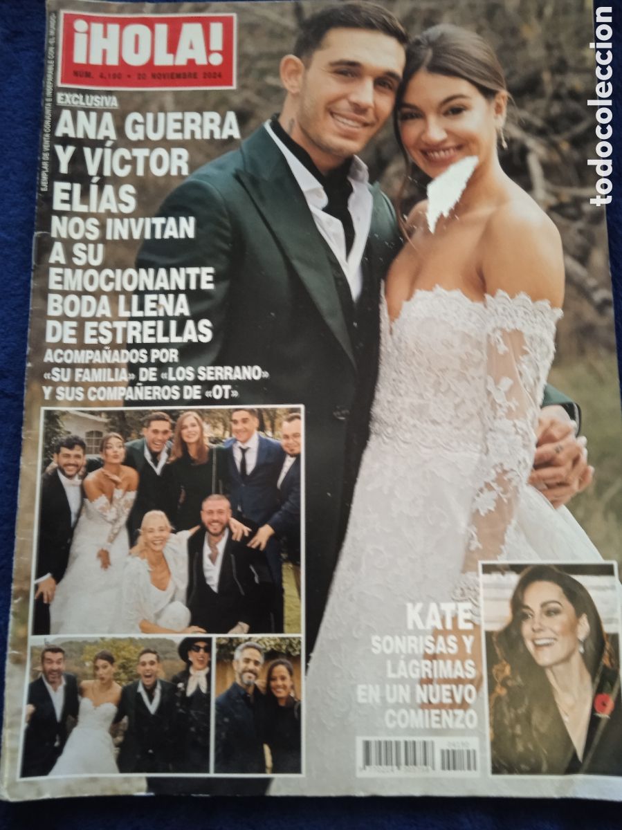 Coleccionismo de Revista Hola: REVISTA REVISTA HOLA N&ordm; 4190. NOVIEMBRE 2024 -ANA GUERRA Y V&Iacute;CTOR EL&Iacute;AS, KATE ,