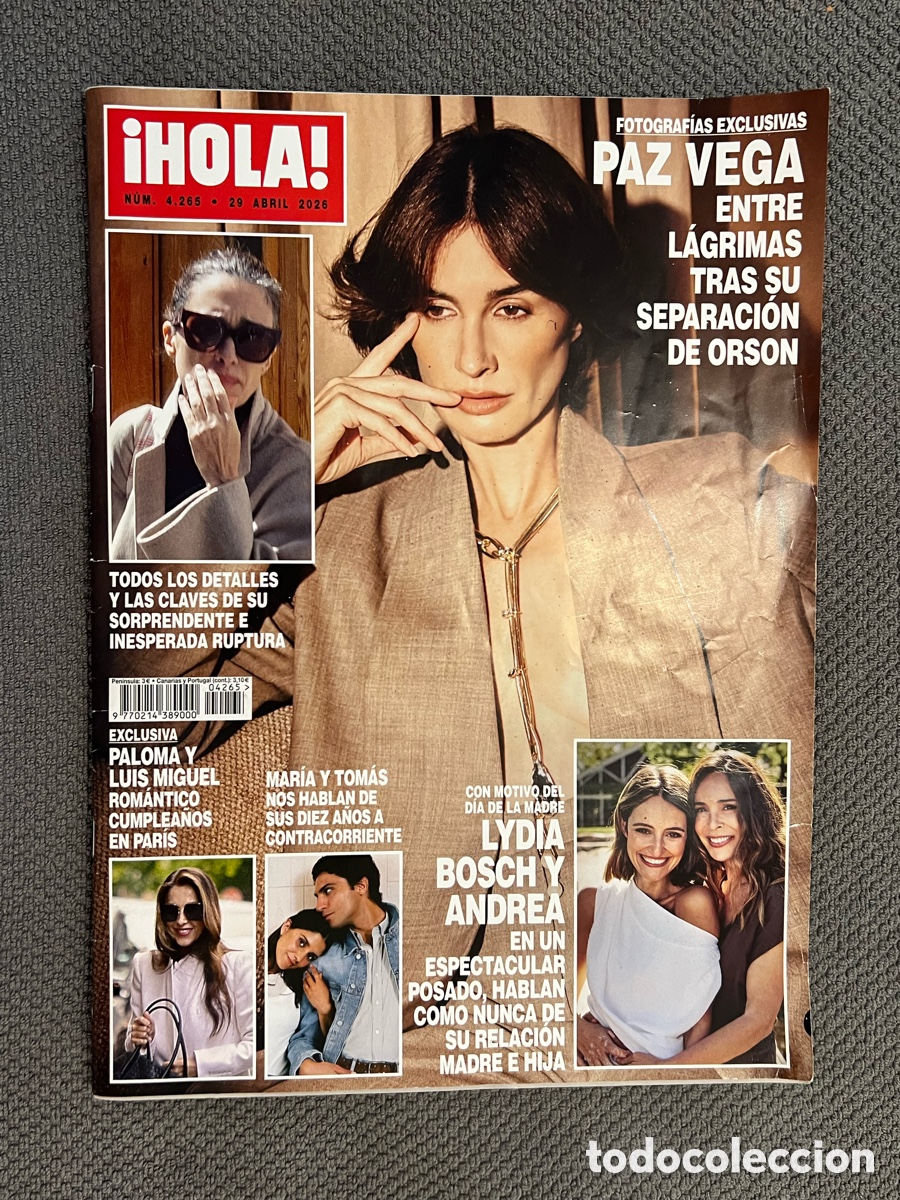 Coleccionismo de Revista Hola: HOLA !! Revista de Sociedad N.4265 29 Abril 2026 PAZ VEGA