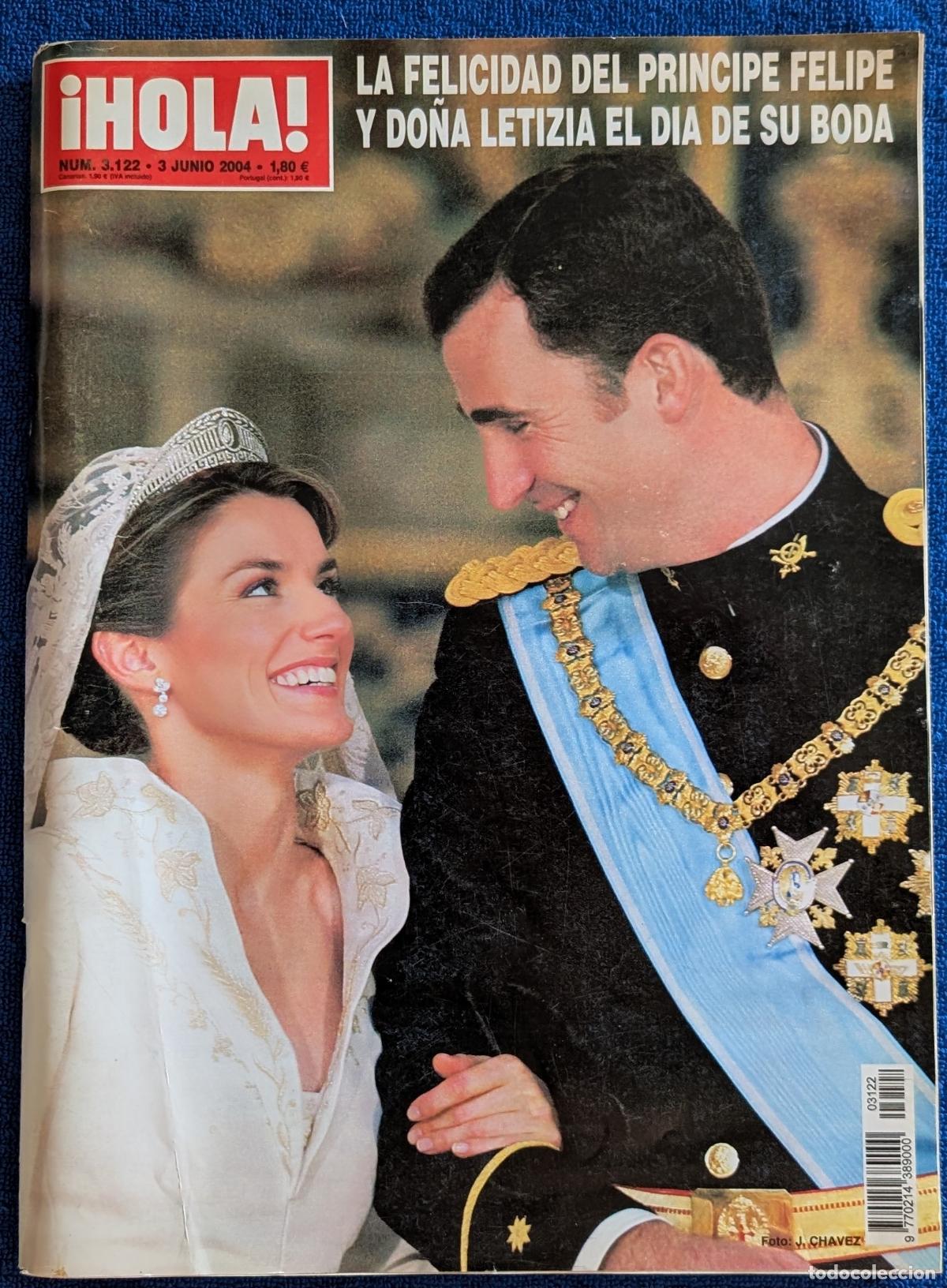 Coleccionismo de Revista Hola: Boda Real - Felipe y Leticia - Revista Hola - 3 de junio de 2004