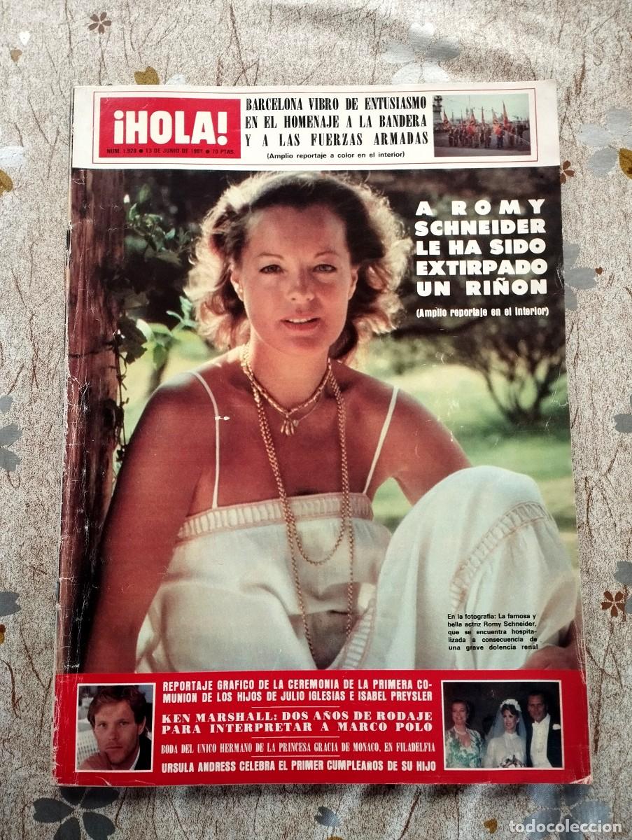 Coleccionismo de Revista Hola: Hola / ROMY SCHNEIDER, ISABELLE ADJANI, URSULA ANDRESS, KABIR BEDI, CHERYL TIEGS, KEN MARSHALL