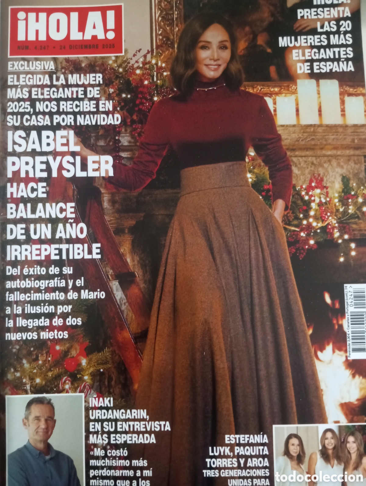 Coleccionismo de Revista Hola: RECISTA HOLA, DICIEMBRE 2025, ISABEL PREYSLER