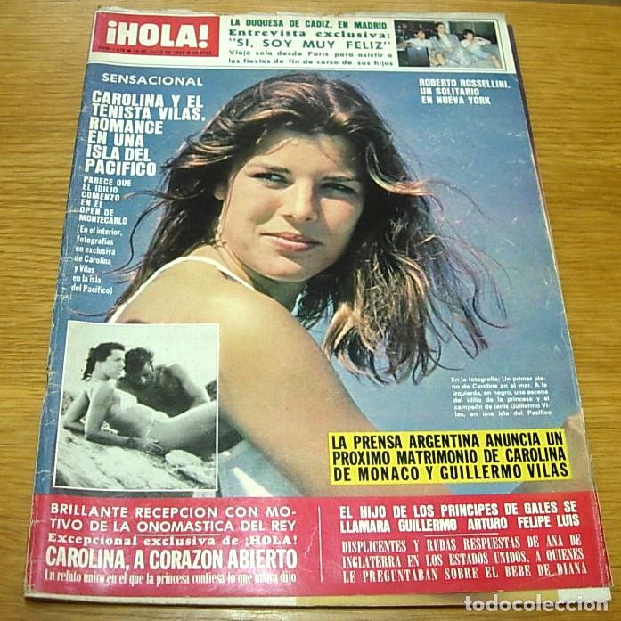 Coleccionismo de Revista Hola: Revista HOLA n&ordm; 1976 Portada CAROLINA DE MONACO + 13 Pgs 1982 JACQUELINE KENNEDY folleto SEAT RONDA