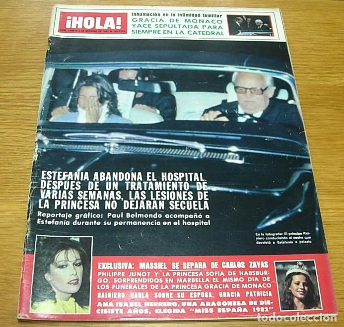 Coleccionismo de Revista Hola: Revista HOLA n&ordm; 1989 Familia Real M&oacute;naco Portada+32 Pgs MISS ESPA&Ntilde;A 1982 MASSIEL Galletas MARIE LU