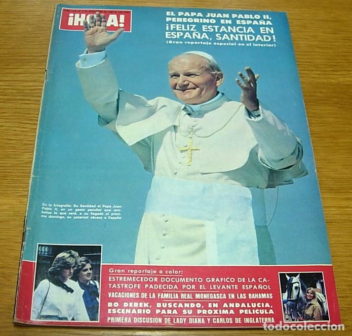 Coleccionismo de Revista Hola: Revista HOLA n&ordm; 1993 PAPA JUAN PABLO II 1982 MARTA VALLADARES JUAN CAMACHO BO DEREK PRESA DE TOUS