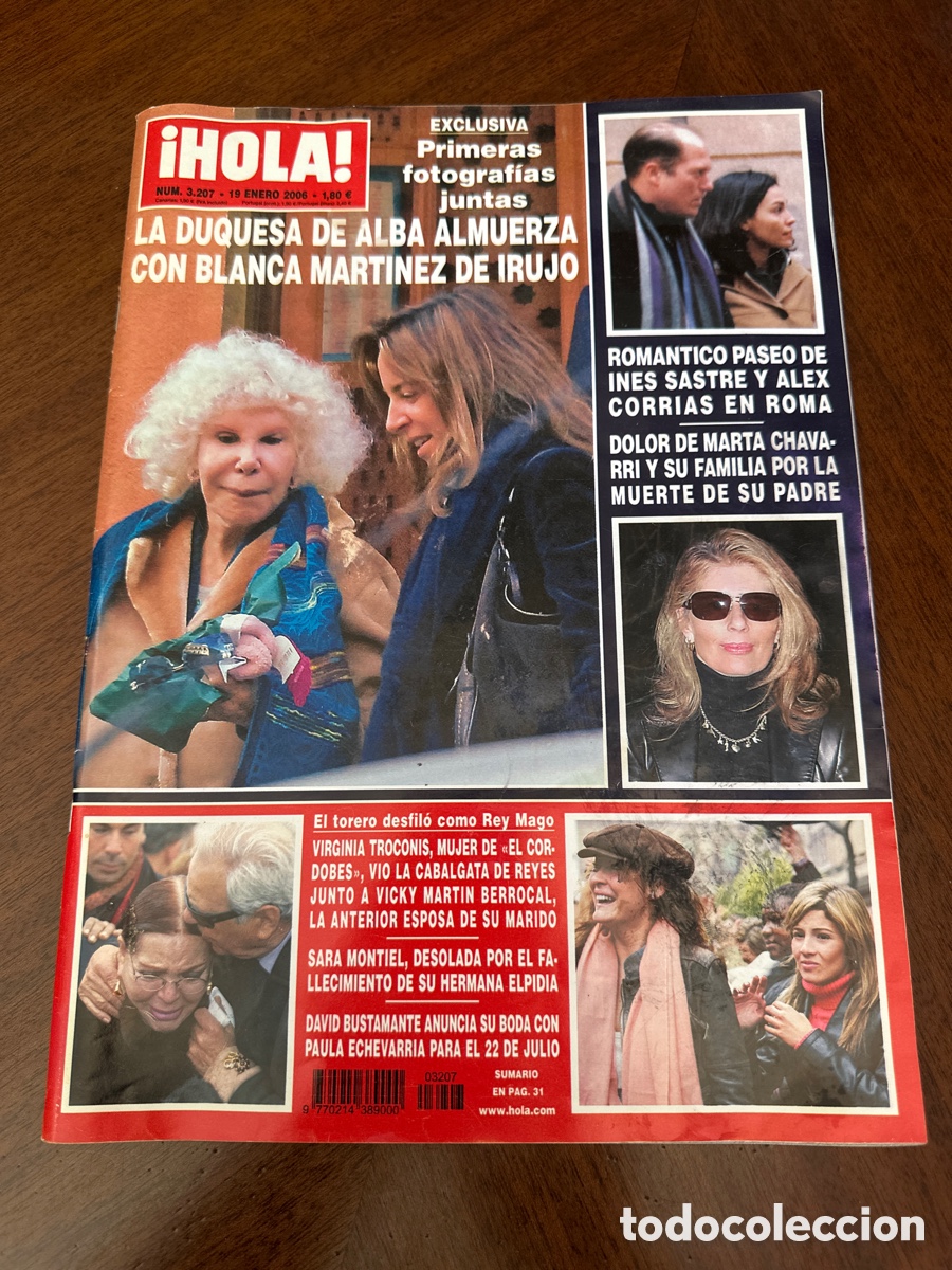 Coleccionismo de Revista Hola: REVISTA HOLA N&ordm; 3207 A&Ntilde;O 2006. DONATELLA VERSACE. DUQUES DE LUGO Y MALLORCA. INES SASTRE&hellip;