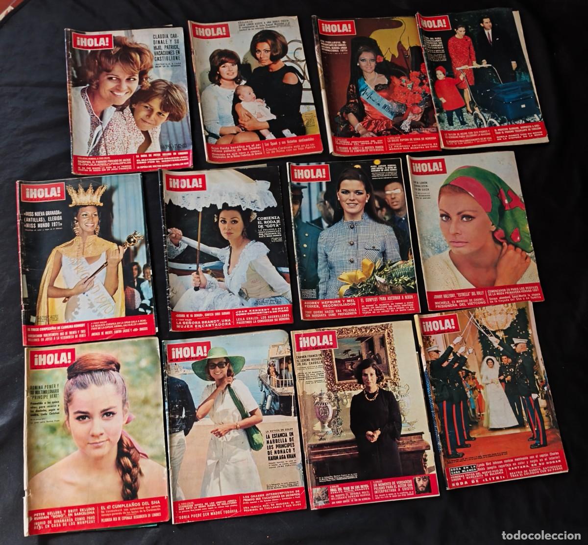 Collectionnisme de Magazine &iexcl;Hola!: 12 ejemplares revista Hola a&ntilde;os 60