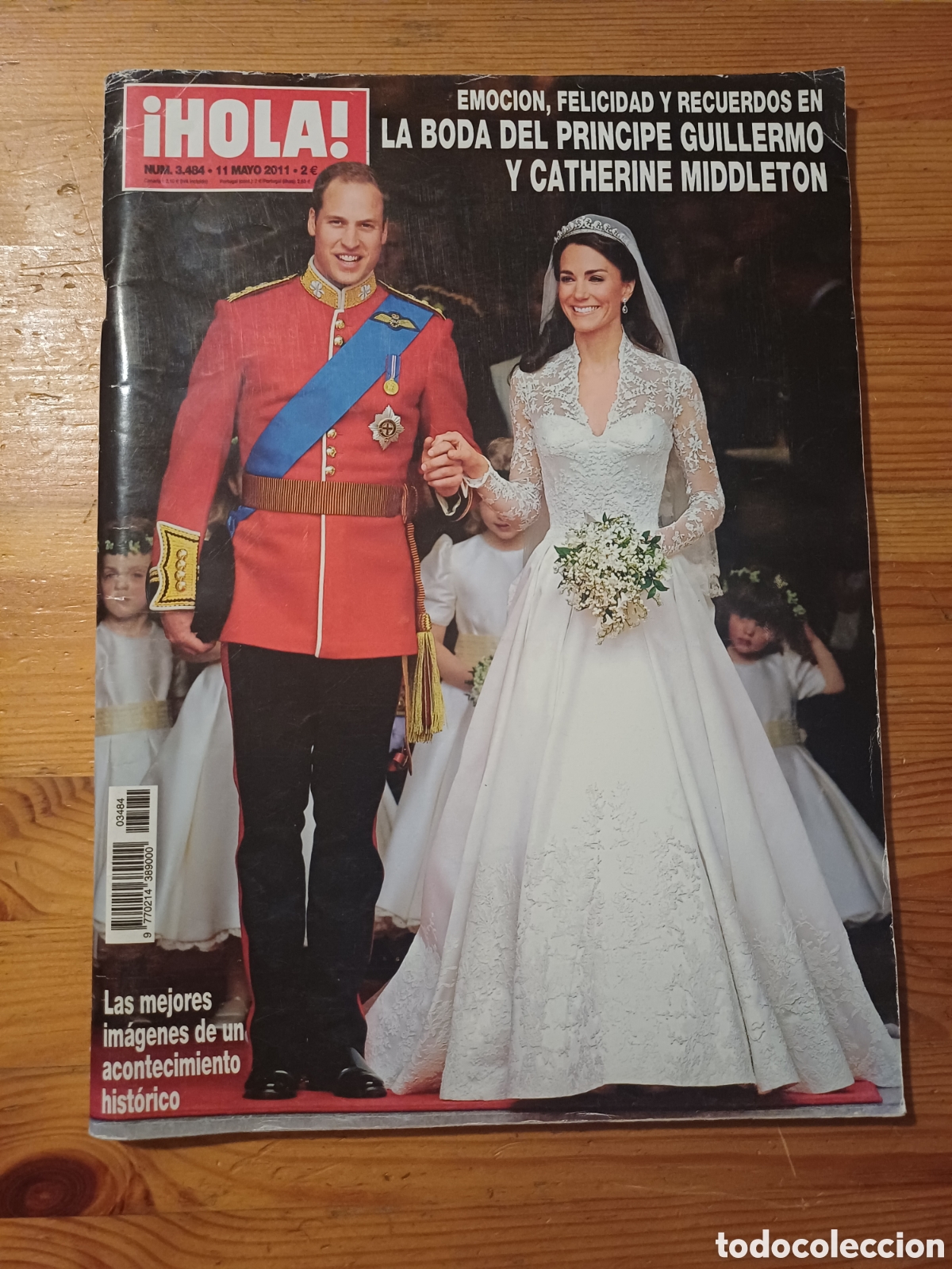 Coleccionismo de Revista Hola: La boda del principe Guillermo y Catjerine Middleton Revista &iexcl;HOLA! 3484 Mayo 2011