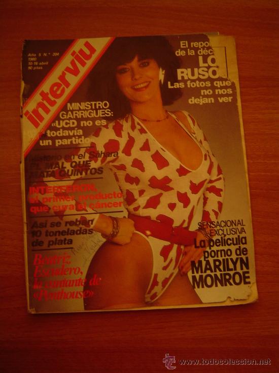 Coleccionismo de Revista Intervi&uacute;: REVISTA INTERVIU N&ordm; 204 -10.16. ABRIL 1980- LA PELICULA PORNO DE MARILYN MONROE