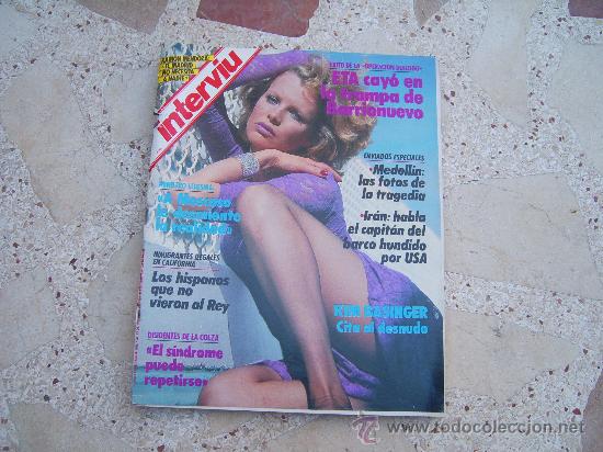 Collectionnisme de Magazine Intervi&uacute;: INTERVIU N&ordm; 595. KIM BASINGER, EL JUICIO DE LA COLZA, CUENTOS INMORALES
