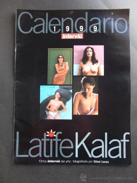 Colecionismo da Revista Intervi&uacute;: calendario revista interviu a&ntilde;o 1999 nuevo! latife kalaf