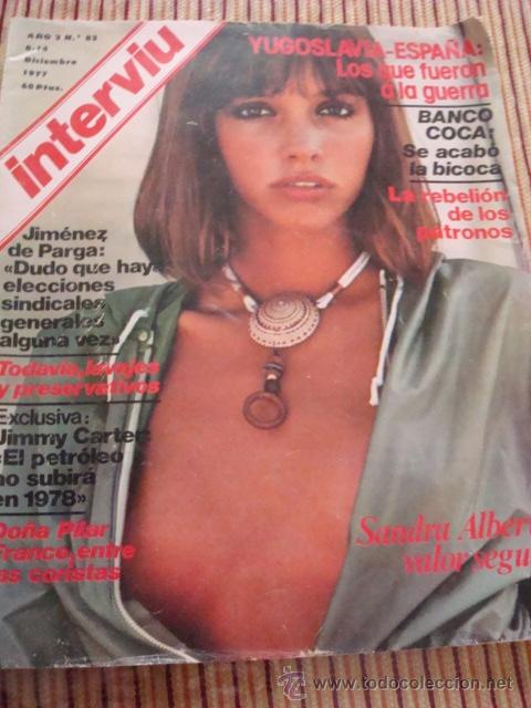 Coleccionismo de revista Intervi&uacute;: SANDRA ALBERTI. INTERVIU.  N&ordm; 82. - Foto 1