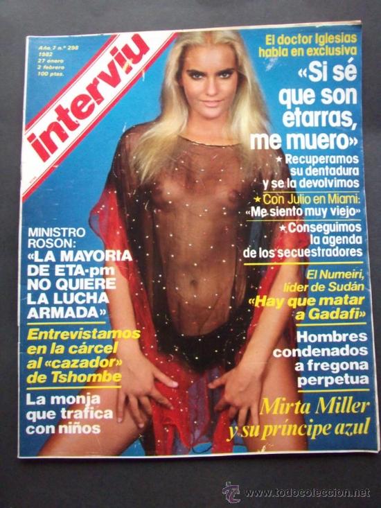 Collection Magazine Intervi&uacute;: revista interviu n 298 a&ntilde;o 1982 mirta miller