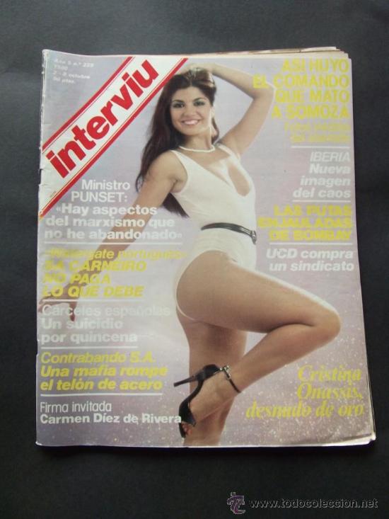 Collection Magazine Intervi&uacute;: revista interviu n 229 a&ntilde;o 1980 cristina onassis