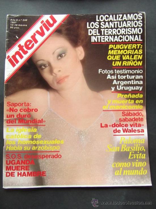 Collection Magazine Intervi&uacute;: revista interviu n 248 a&ntilde;o 1981 paloma san basilio