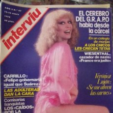 Coleccionismo de Revista Interviú: INTERVIU VERONICA LUJAN. Lote 58031826