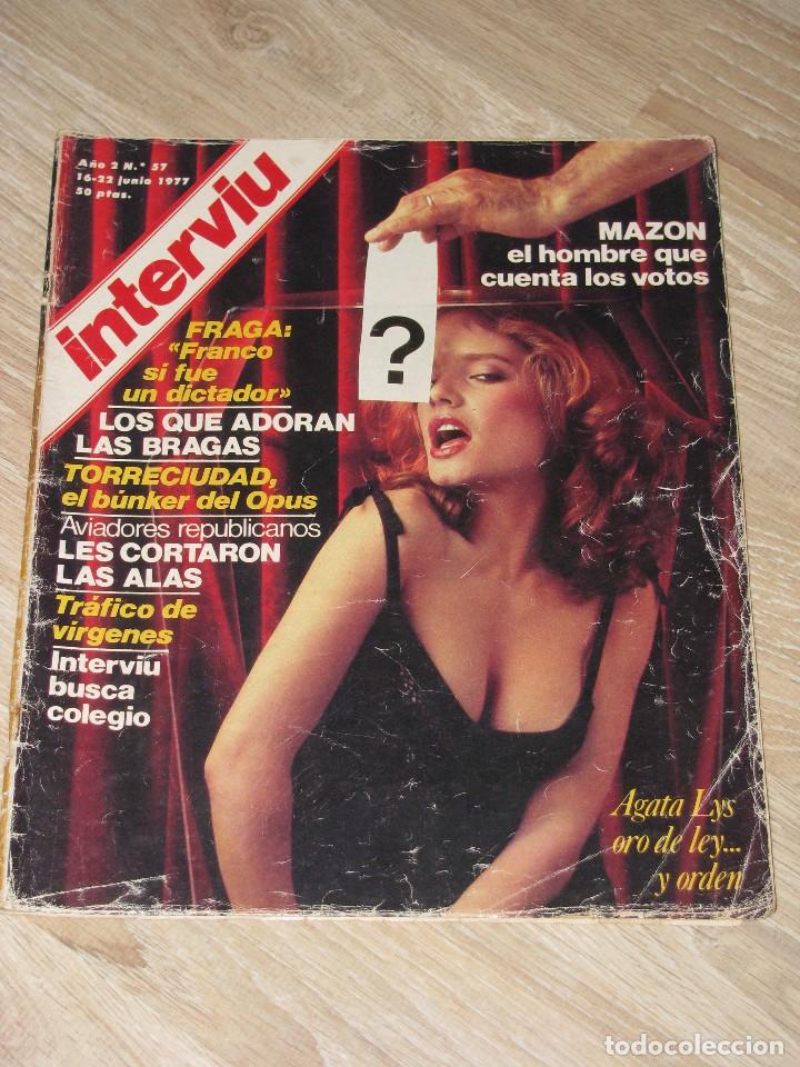 Collectionnisme de Magazine Intervi&uacute;: REVISTA INTERVIU N&ordm; 57 JUNIO 1977.