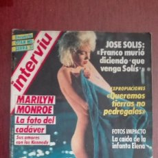 Coleccionismo de Revista Interviú: ANTIGUA REVISTA INTERVIU MARILYN MONROE. Lote 117199919