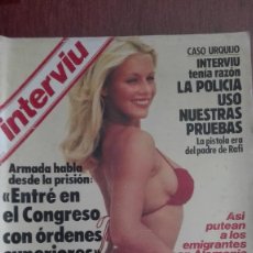 Coleccionismo de Revista Interviú: ANTIGUA REVISTA INTERVIU LAS CHICAS DEL UN DOS TRES. Lote 117200891