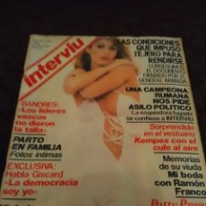 Coleccionismo de Revista Interviú: INTERVIU : PATRICIA + PATTY PRAVO ( DESNUDA, 4 PAGINAS ) + MARIO KEMPES 