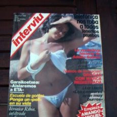 Coleccionismo de Revista Interviú: INTERVIU 1979 / HELMUT BERGER DESNUDO, VERONICA RIBON, ADOLFO SUAREZ, LLUIS LLACH. Lote 215545070
