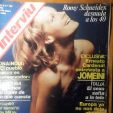 Coleccionismo de Revista Interviú: REVISTA INTERVIU Nº 193 - 24 ENERO 1980, ROMY SCHNEIDER, DESNUDA A LOS 40 -
