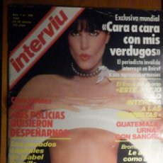 Coleccionismo de Revista Interviú: REVISTA INTERVIU Nº 306 - 24 MARZO 1982, CASO ABORTO BILBAO, MUNDIAL ‘82, ISABEL TENAILLE, GUATEMALA
