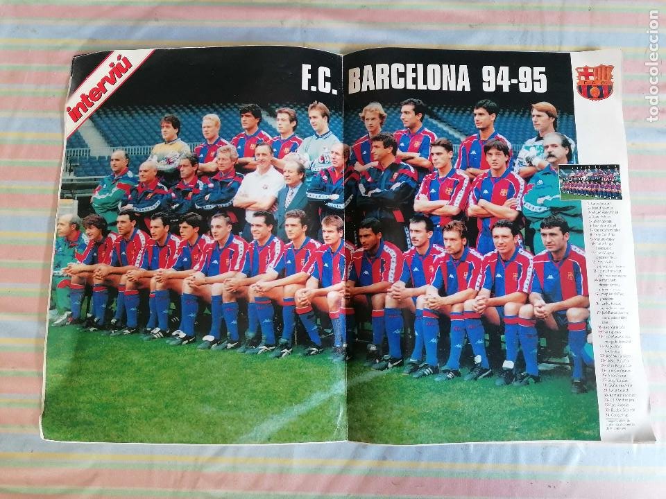Coleccionismo de Revista Interviú: INTERVIÚ Coleccionable Historia Clubes 1ª División nº 3 Barcelona Barca 1994-95 con poster equipo - Foto 4 - 265208984