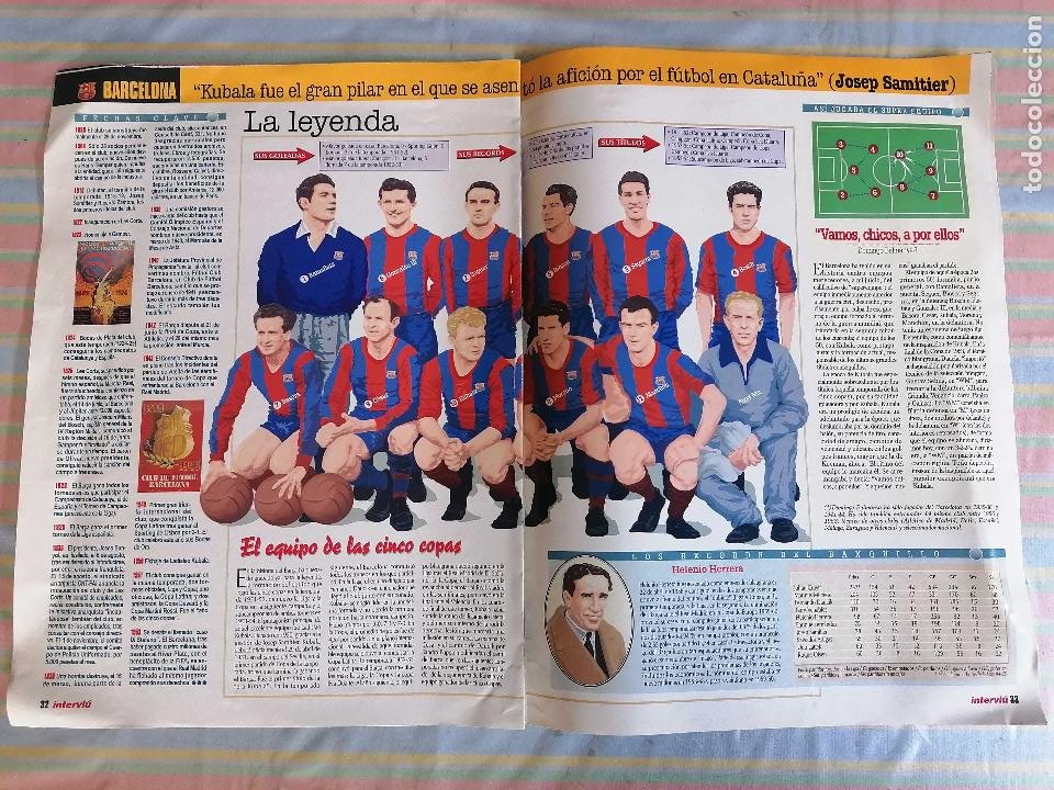 Coleccionismo de Revista Interviú: INTERVIÚ Coleccionable Historia Clubes 1ª División nº 3 Barcelona Barca 1994-95 con poster equipo - Foto 5 - 265208984