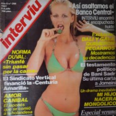 Coleccionismo de Revista Interviú: INTERVIU Nº268, RAFAELA CARRÁ, SUPL TIEMPO ,CANIBALISMO, IBIZA, NORMA DUVAL, DALÍ. Lote 266049048