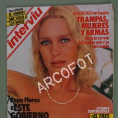 Coleccionismo de Revista Interviú: REVISTA INTERVIU - Nº 465 - 1985 - KHASHOGG EN ESPAÑAI - LA DE LAS FOTOS