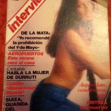 Coleccionismo de Revista Interviú: INTERVIU, AÑO 2, Nº 52. (12 AL 18 DE MARZO DE 1977) PORTADA AMPARO MUÑOZ. Lote 336959158