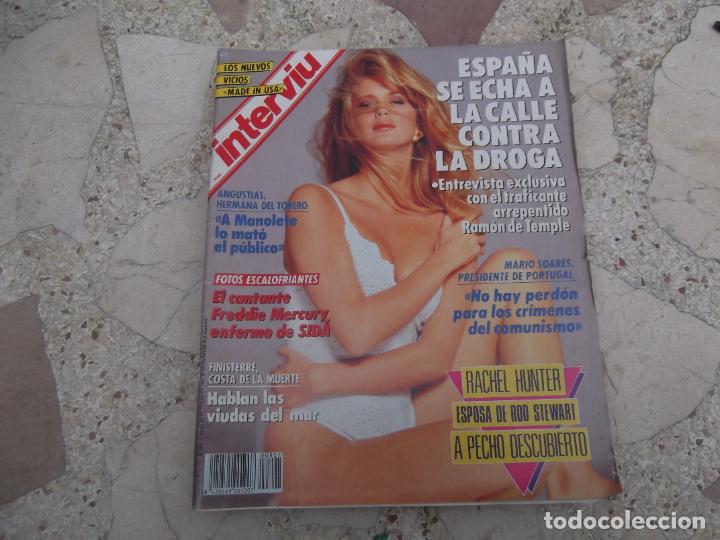 Collectionnisme de Magazine Intervi&uacute;: interviu n&ordm; 807, rachel hunter, freddie mercury, mario soares, nuria arevalos, manolete,