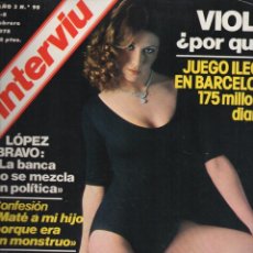 Coleccionismo de Revista Interviú: REVISTA INTERVIU 1978 SONIA GIL. Lote 357295195