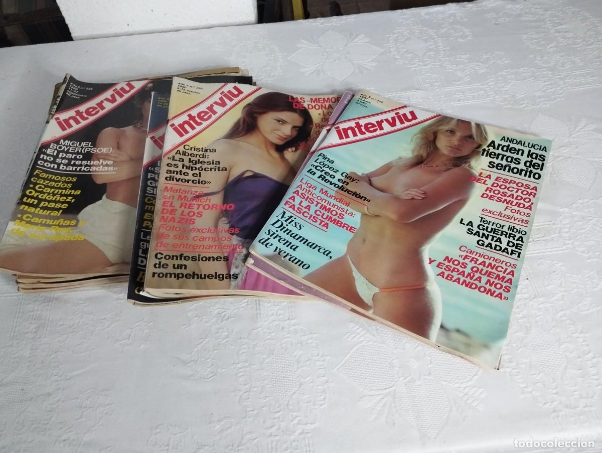 lote de 12 revistas interviu año 1980