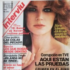 Coleccionismo de Revista Interviú: REVISTA INTERVIÚ 93 MARIA SCHNEIDER RAMONCÍN JENNY LLADA ELS JOGLARS BERNADETTE DEVLIN LOLA CARDONA. Lote 390096714
