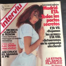 Coleccionismo de Revista Interviú: INTERVIÚ. AÑO 7. Nº 330. SEPTIEMBRE DE 1982. ZEUDI ARAYA. MADRID-ETA: TODOS LOS PACTOS SECRET.. LEER