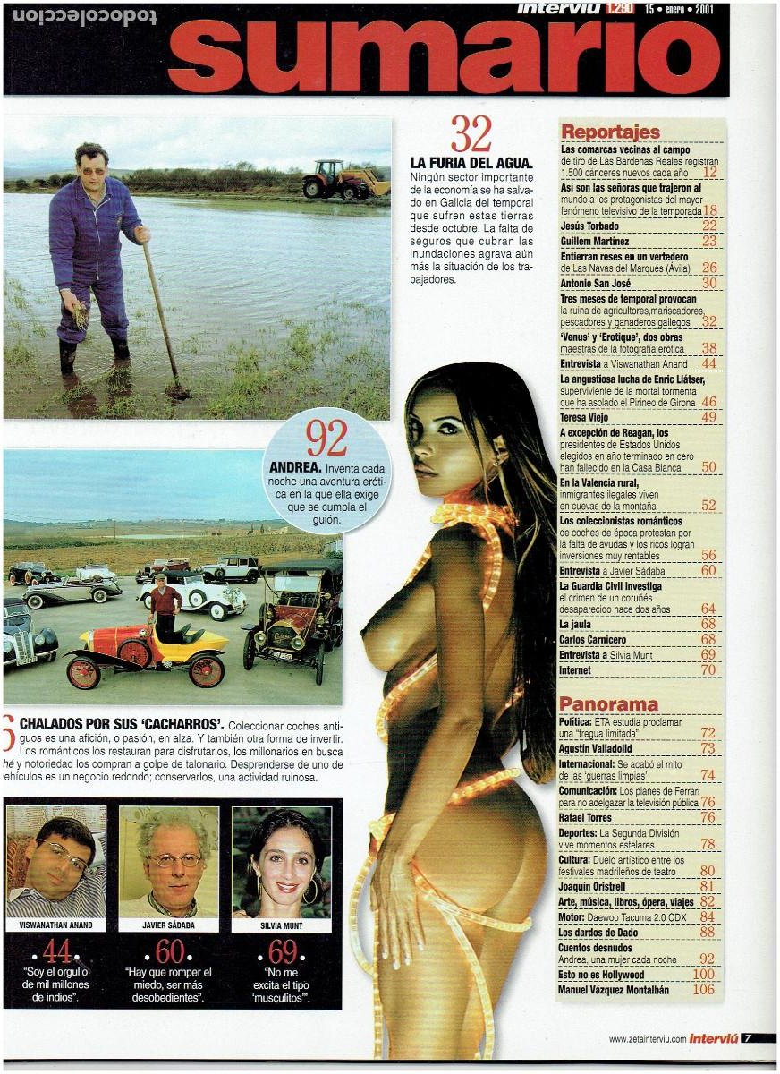 interviú * año 25 nº 1290 enero 2001 * portad - Acheter Magazine Interviú  sur todocoleccion