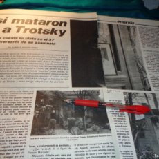 Coleccionismo de Revista Interviú: RECORTE : ASI MATARON A TROTSKY. INTERVIU, AGTO 1977