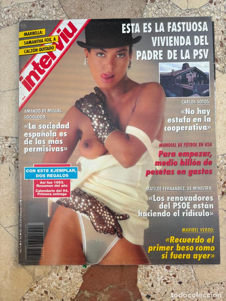 Coleccionismo de Revista Intervi&uacute;: INTERVIU N&ordm; 922. MARIBEL VERDU. CARLOS SOTOS. AMANDO DE MIGUEL. MATILDE FERNANDEZ.