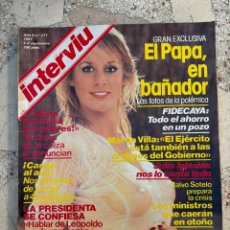 Coleccionismo de Revista Interviú: INTERVIU Nº 277. MARIA MARTIN AL DESNUDO. MIKE JAGGER. EL PAPA, EN BAÑADOR. JULIO IGLESIAS.