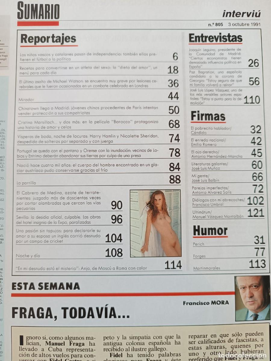 revista interviú 805 cristina marsillach tino c - Compra venta en  todocoleccion